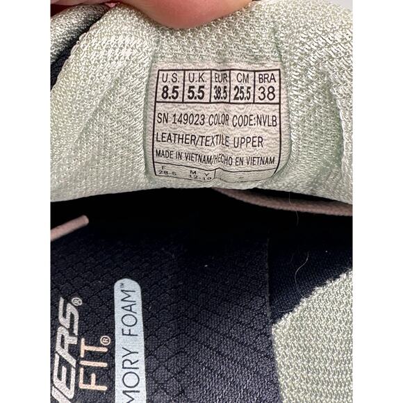 Skechers D'Lux Walker Infinite Motion / Women / Black/PINK / BLUE Sz 8.5 Trainer - Picture 11 of 11